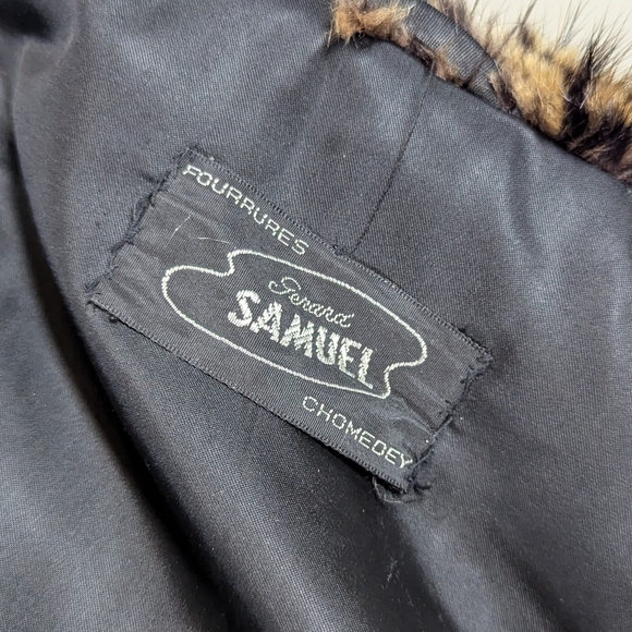 Vintage Montreal Fur Coat – Chevron Striped Let-Out Design, - Picture 13 of 13